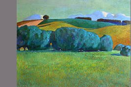 Pastel - Collines - Gérard Jan