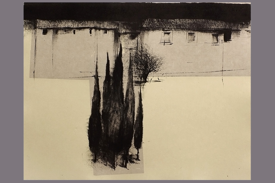 Monotype - Village, ifs - Gerard Jan