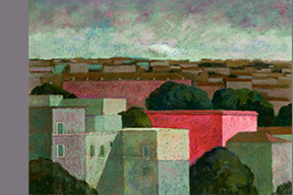 Pastel - Immeuble rouge - Gérard Jan