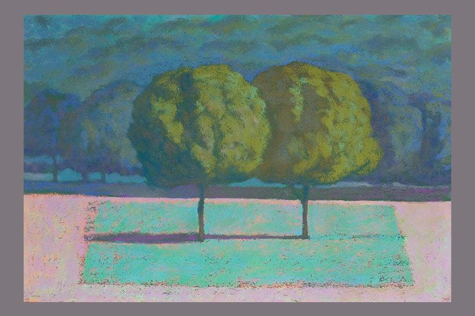 Pastel - Deux arbres - Gerard Jan