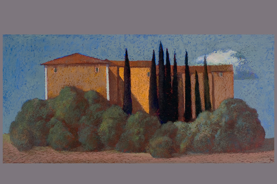 Pastel - Toscane, fin d'été - Gerard Jan