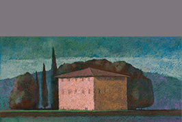 Pastel - Toscane, demeure - Gérard Jan