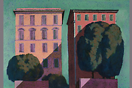 Pastel - Deux immeubles, Naples - Gérard Jan