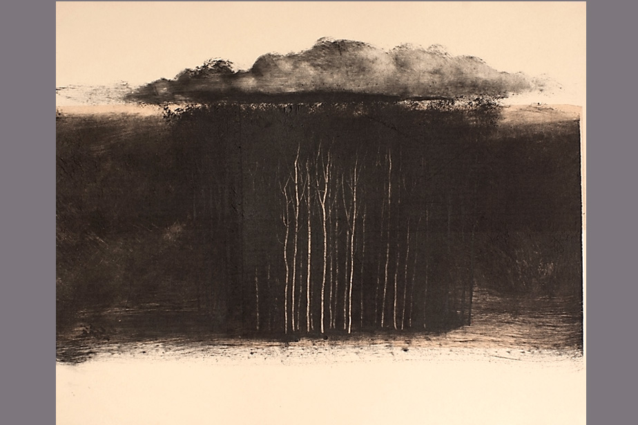 Monotype - Ramier, grand nuage - Gerard Jan