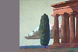 Pastel - Temple, Paestum - Gérard Jan