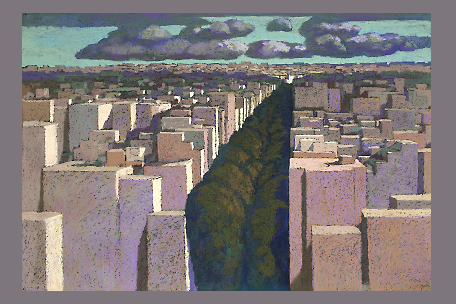 Pastel - Avenue, Athènes - Gerard Jan