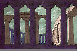 Pastel - Temple soir, Paestum - Gérard Jan