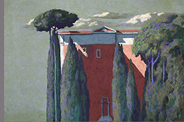 Pastel - Ville et parc, Lac de Côme - Gérard Jan