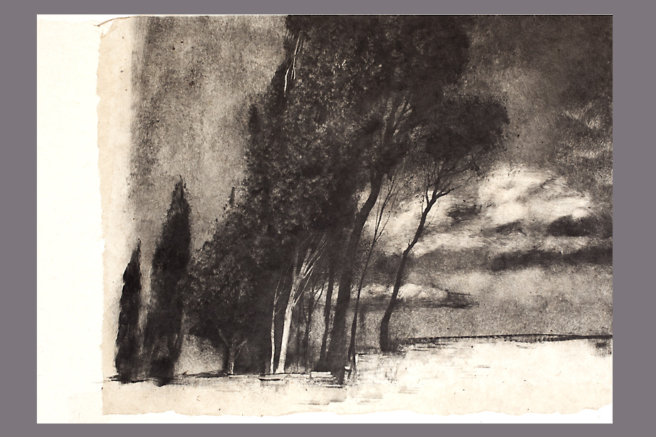 Monotype - Campagne d'Orvieto - Gerard Jan