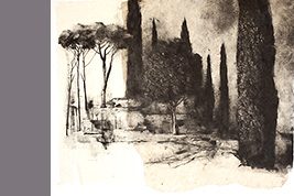 Monotype - Parc, Lac de Côme - Gérard Jan