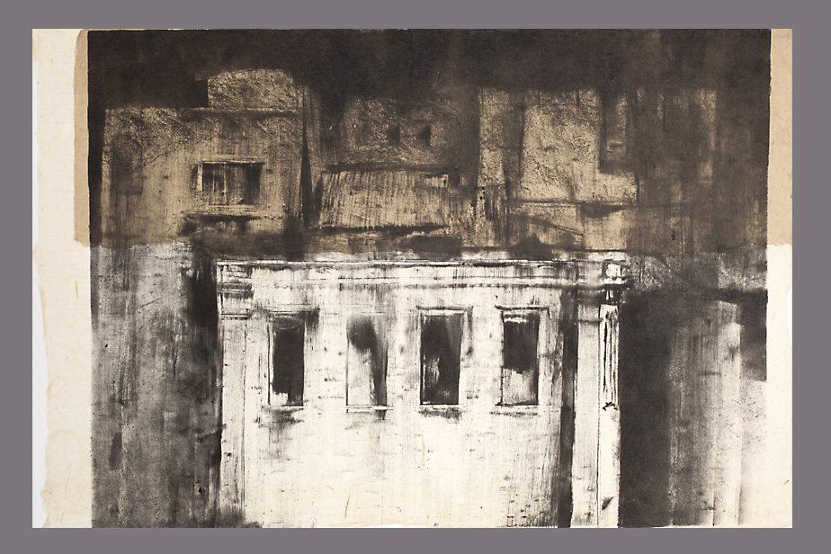 Monotype - Immeubles, Athènes - Gerard Jan