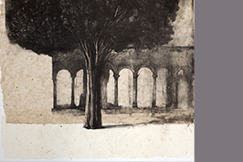 Monotype - Arbre et arcades, Lac Majeur - Gérard Jan