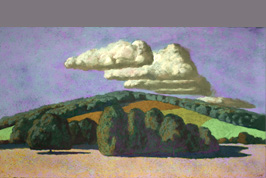 Pastel - Vallon et nuages - Gérard Jan
