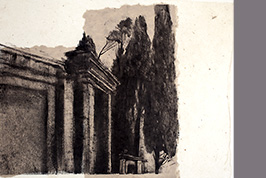 Monotype - Jardins, Palazzo Farnese - Gérard Jan