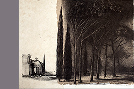 Monotype - Parc, Villa Lante - Gérard Jan