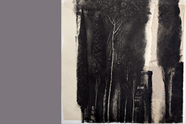 Monotype - Cyprès, Villa Lante - Gérard Jan