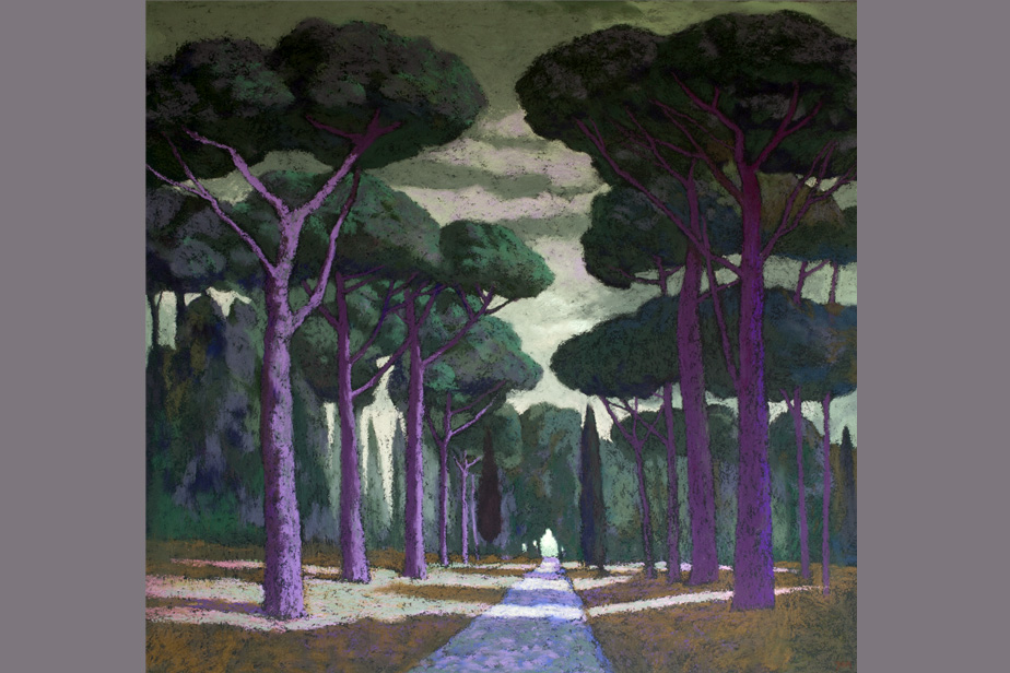 Pastel - Via Appia, soir - Gérard Jan