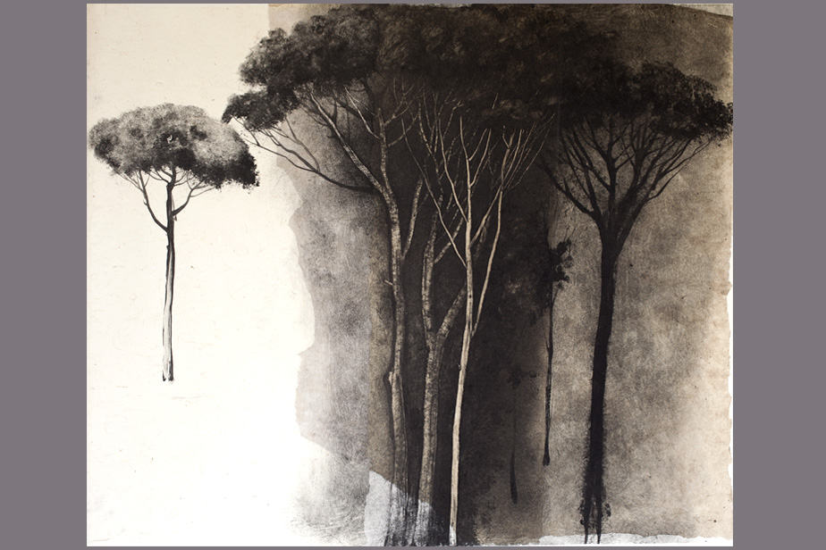 Monotype - Les grands pins - Gerard Jan