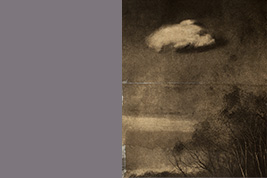 Monotype - Nuage au crépuscule - Gérard Jan