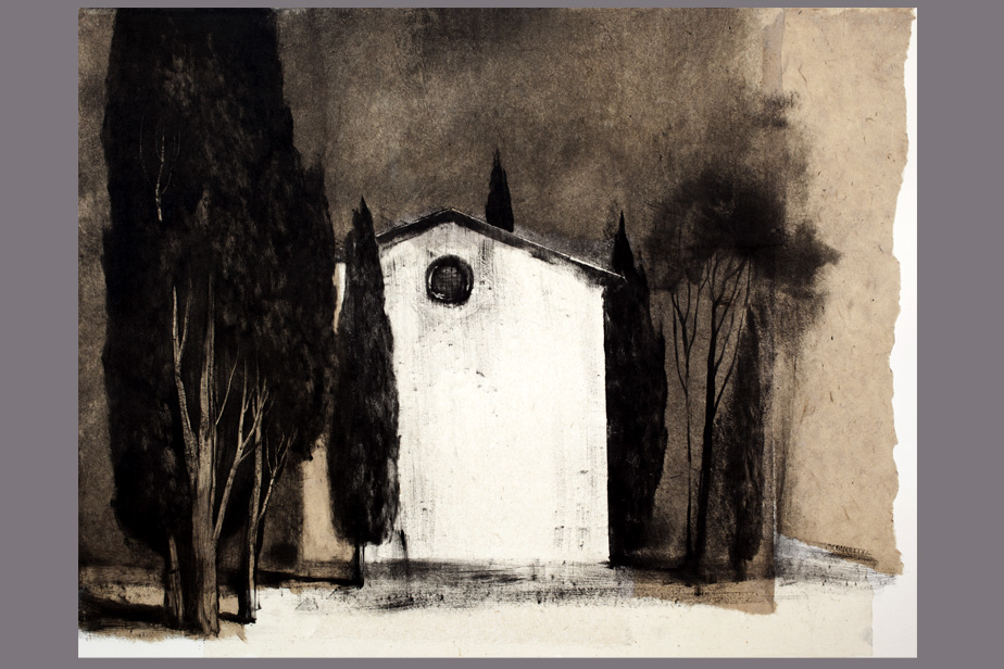 Monotype - Chapelle aux Baux - Gerard Jan