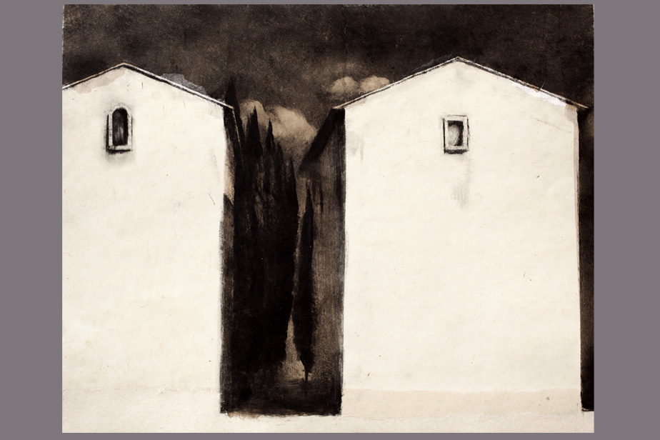 Monotype - Deux façades, Oupia - Gerard Jan