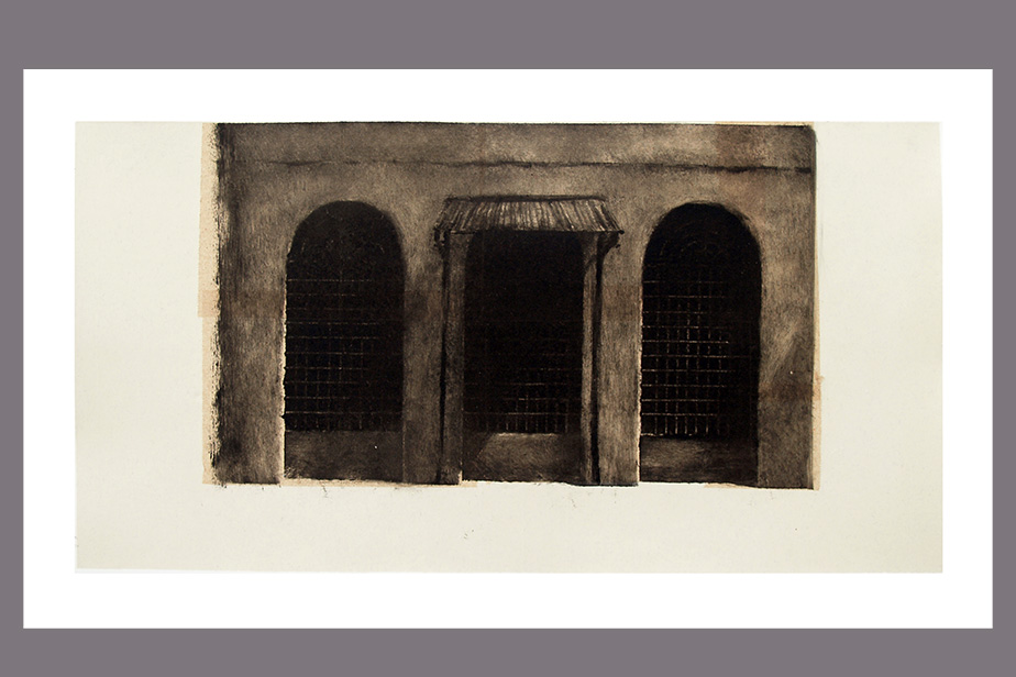 Monotype - Façade Montepulciano - Gerard Jan