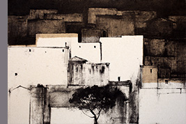 Monotype - Façades à Ostuni - Gérard Jan