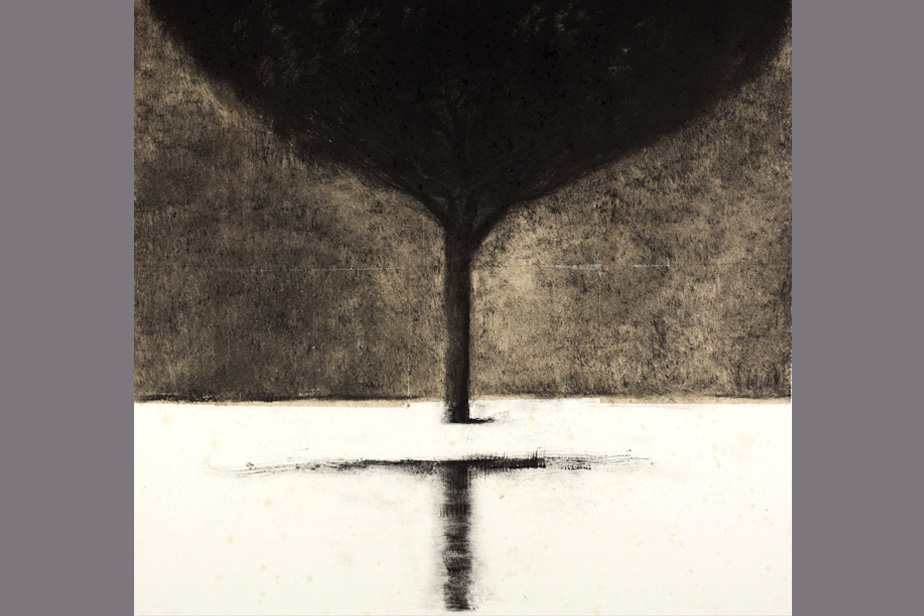 Monotype - Arbre et reflet - Gerard Jan