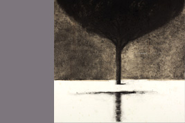 Monotype - Arbre et reflet - Gérard Jan