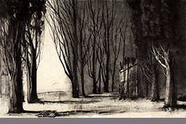 Monotype - Jardin à Fontfroide - Gérard Jan