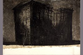 Monotype - Grange écroulée - Gérard Jan