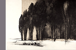 Monotype - Allée à Gourgazaud - Gérard Jan