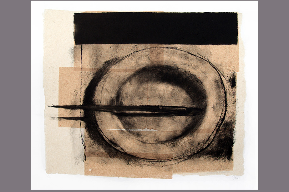 Monotype - Assiette, pinceau - Gerard Jan