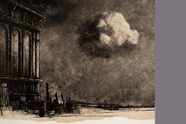 Monotype - Edifice et nuage - Gérard Jan