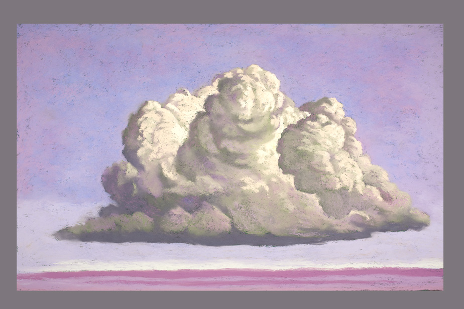Pastel - Grand nuage, plaine - Gérard Jan