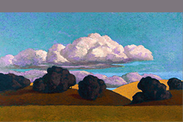 Pastel - Paysage Minervois - Gérard Jan