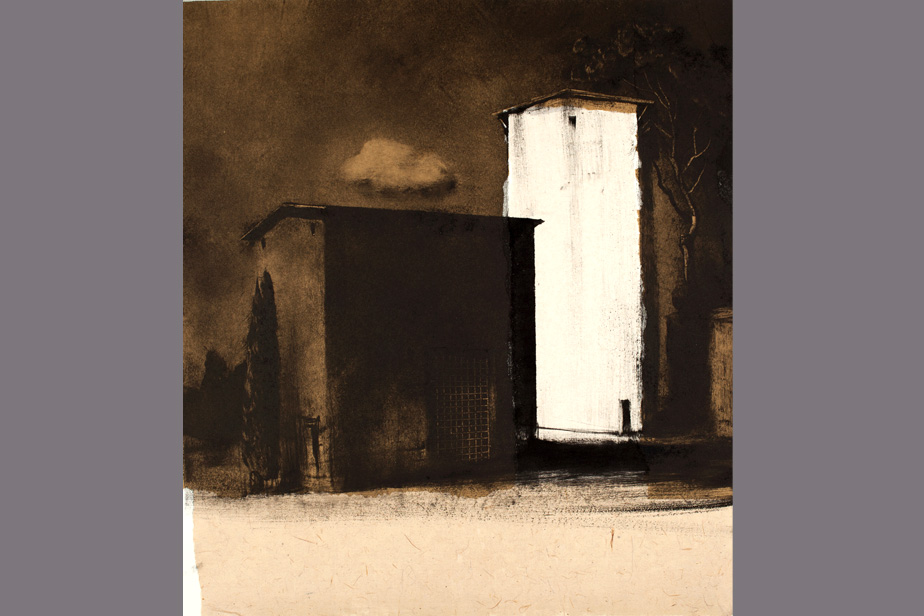 Monotype - Haut quartier, Oupia - Gerard Jan