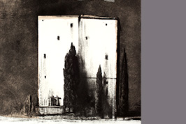 Monotype - Grande façades, Arles - Gérard Jan