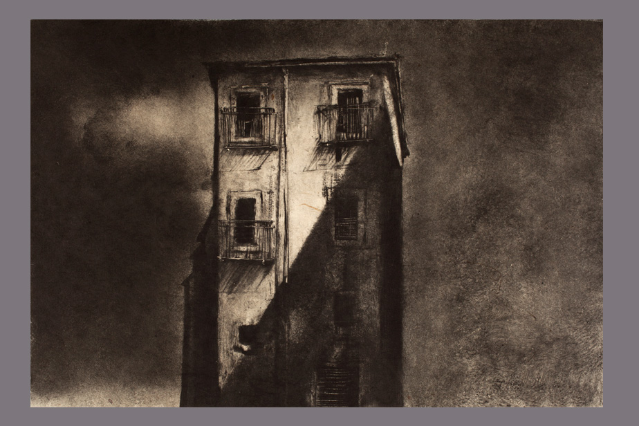 Monotype - Immeuble à Palerme - Gerard Jan