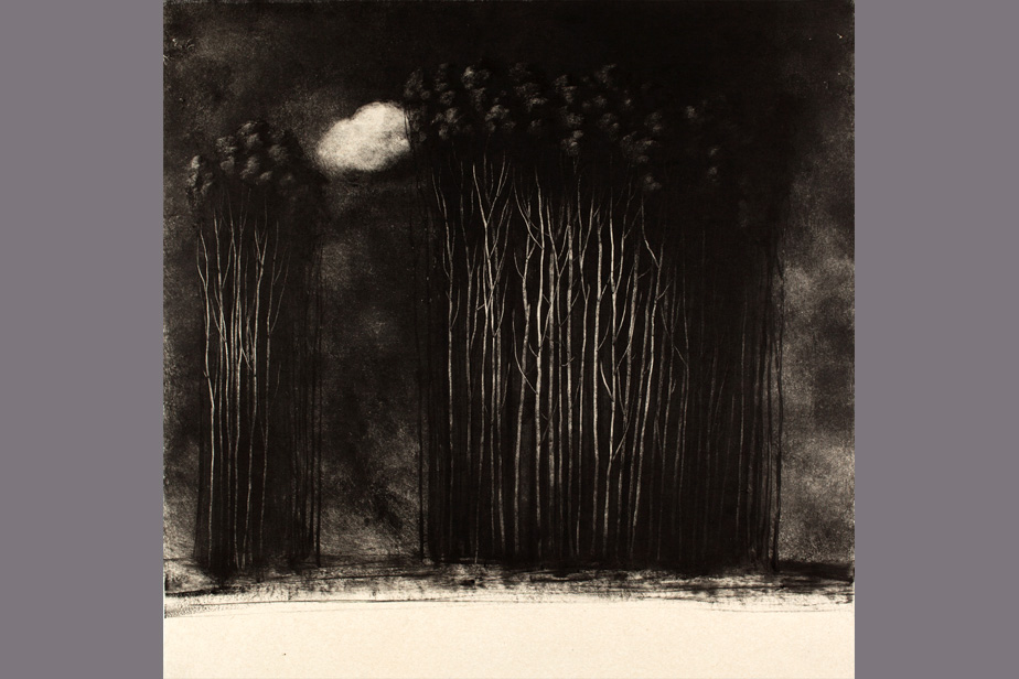 Monotype - Nuage et forêt - Gerard Jan