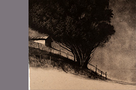Monotype - Soir à Gruyères - Gérard Jan