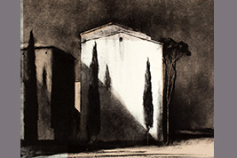 Monotype - Façade et place - Gérard Jan