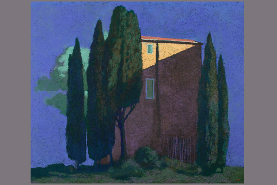 Pastel - Ombre sur la façade - Gérard Jan