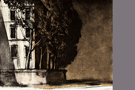 Monotype - Angle d'immeuble à Palerme - Gérard Jan