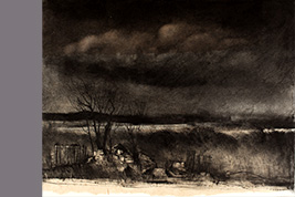 Monotype - Vestiges dans la plaine - Gérard Jan