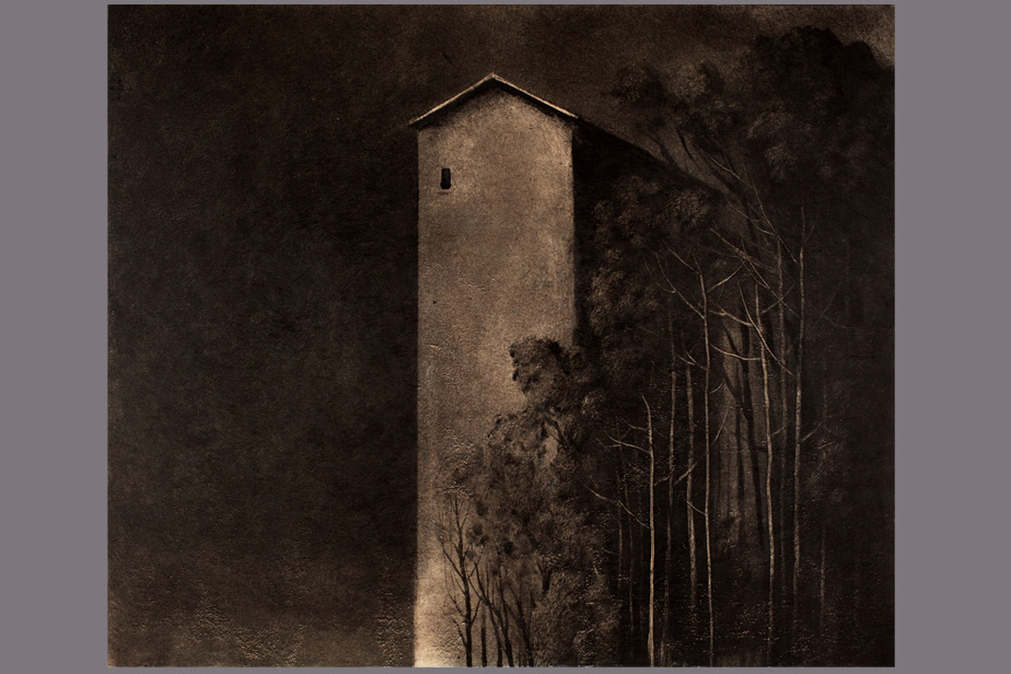 Monotype - Façade sombre - Gérard Jan