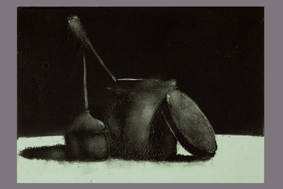 Monotype - Burette, boite et cuillère - Gérard Jan